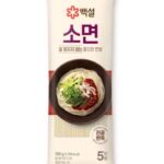 백설 소면500G  WHEAT NOODLES(SOMYUN, SMALL THICK)500G